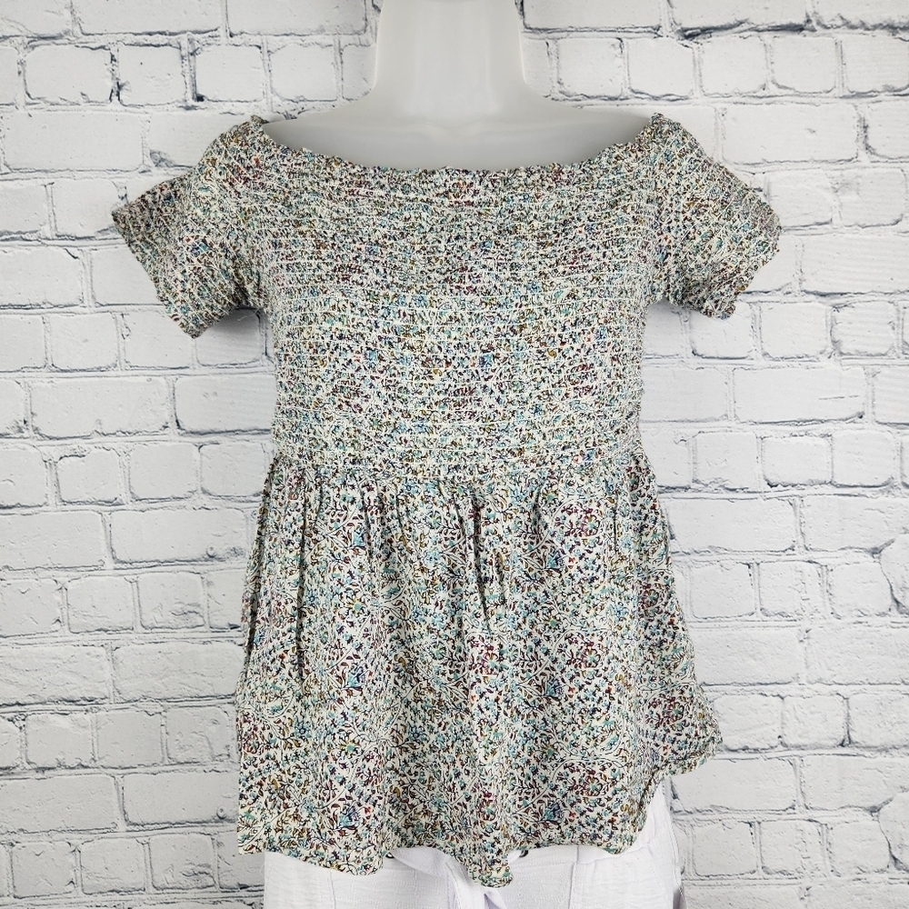 Old Navy Size M Floral Off-Shoulder Blouse